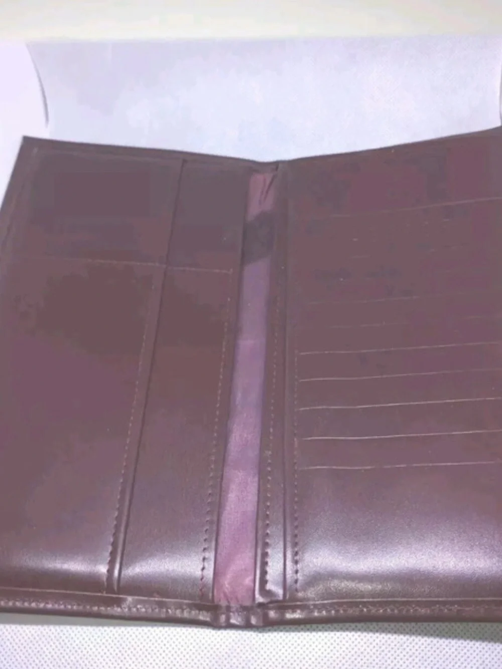 Chic Roche Burgundy Long Leather Wallet